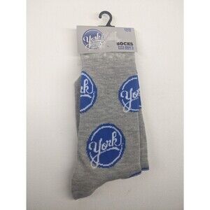York Peppermint Patties Men's Crew Novelty Socks Men's Size 6-12